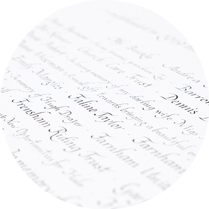 Hannah Cooper italic closeup document calligraphy